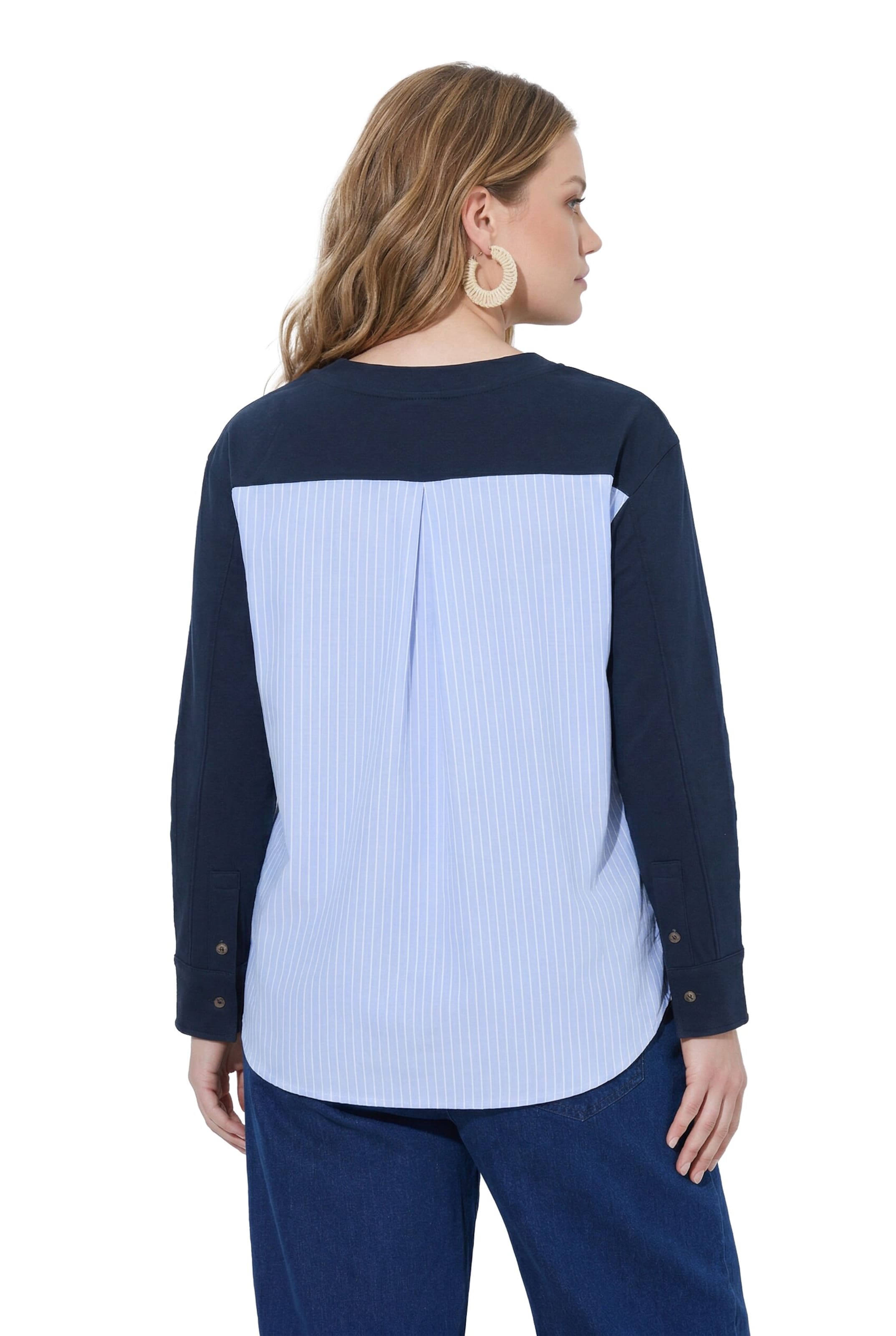 Ulla Popken Sweat jacket in Blue