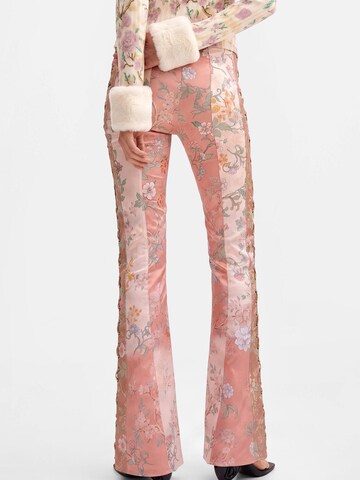 Desigual Flared Παντελόνι σε ροζ