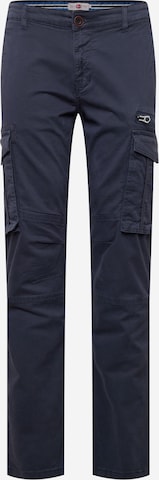 Petrol Industries Regular Cargo Pants in Blue: front