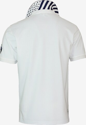 T-Shirt 'Bust' U.S. POLO ASSN. en blanc