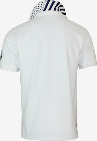 T-Shirt 'Bust' U.S. POLO ASSN. en blanc