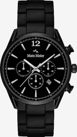 Mats Meier Analoog horloge in Zwart: voorkant