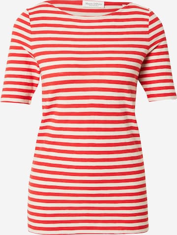 T-shirt Marc O'Polo en rouge : devant