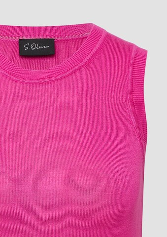 s.Oliver BLACK LABEL Top in Pink
