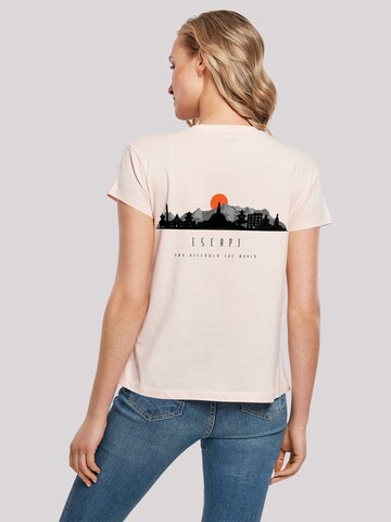 F4NT4STIC Shirt 'Escape Discover the World Asian Town' in Pink: front