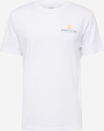 T-Shirt 'MAR4 SCENIC DESTINATIONS' HOLLISTER en blanc : devant