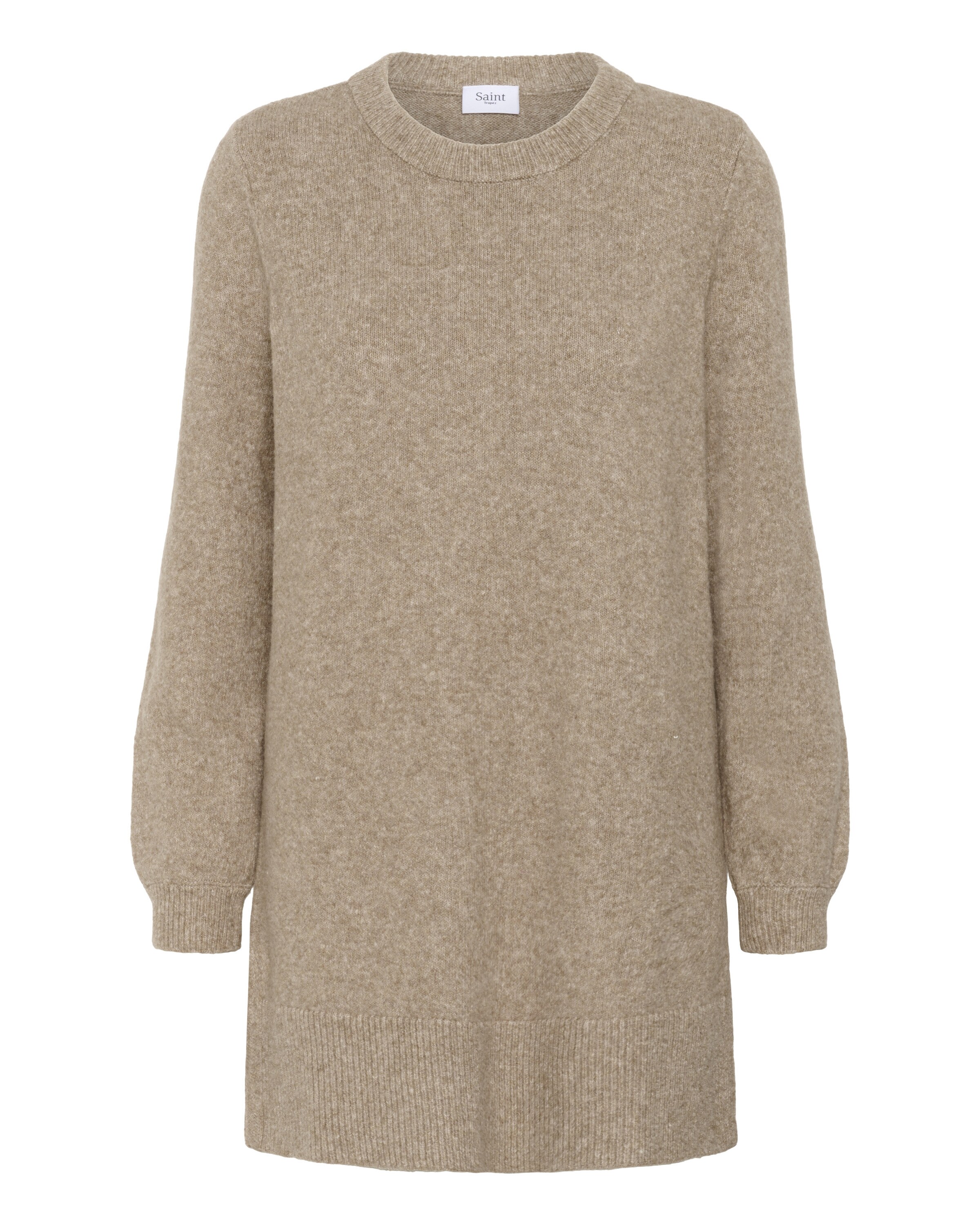 SAINT TROPEZ Pullover 'Maleen' i S i mørkebeige, Produktvisning