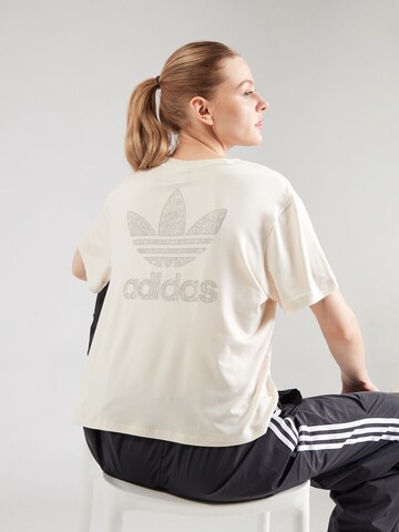 T-shirt 'Snake' ADIDAS ORIGINALS en blanc : devant