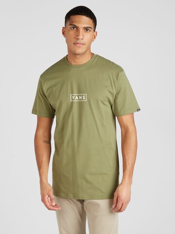 VANS - Camiseta en verde: frente