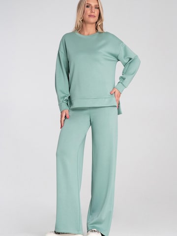 Sweat-shirt 'M1203' Figl en vert