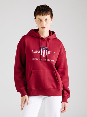 Sweat-shirt GANT en rouge : devant