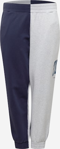 Tommy Jeans Curve Tapered Broek in Blauw: voorkant