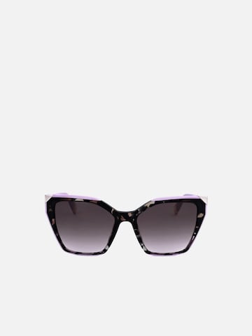 FURLA Sunglasses 'Furla SFU686V Brown grey havana 54/18/140 Women Sunglasses' in Brown: front