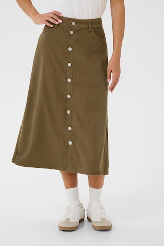 Cream Skirt 'Cory ' in Green
