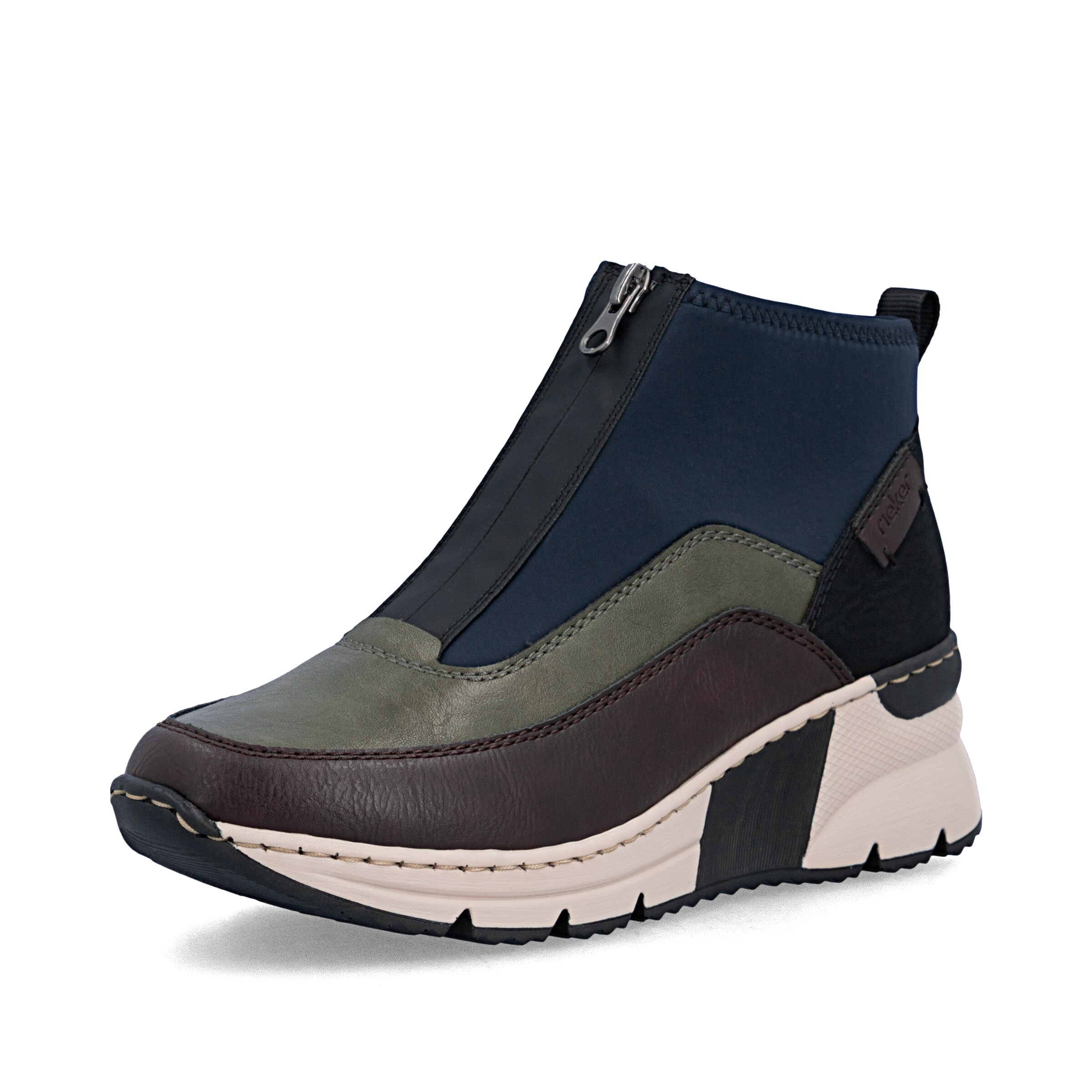 Bottines Rieker en bleu : devant