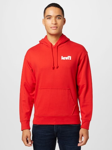 LEVI'S ® Regular Fit Sweatshirt 'Relaxed Graphic Hoodie' in Rot: predná strana