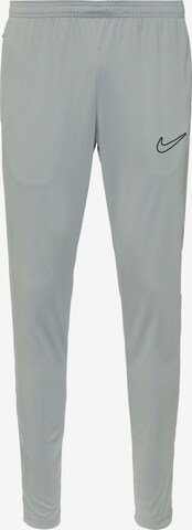 NIKE Slim fit Workout Pants 'Academy' in Grey: front