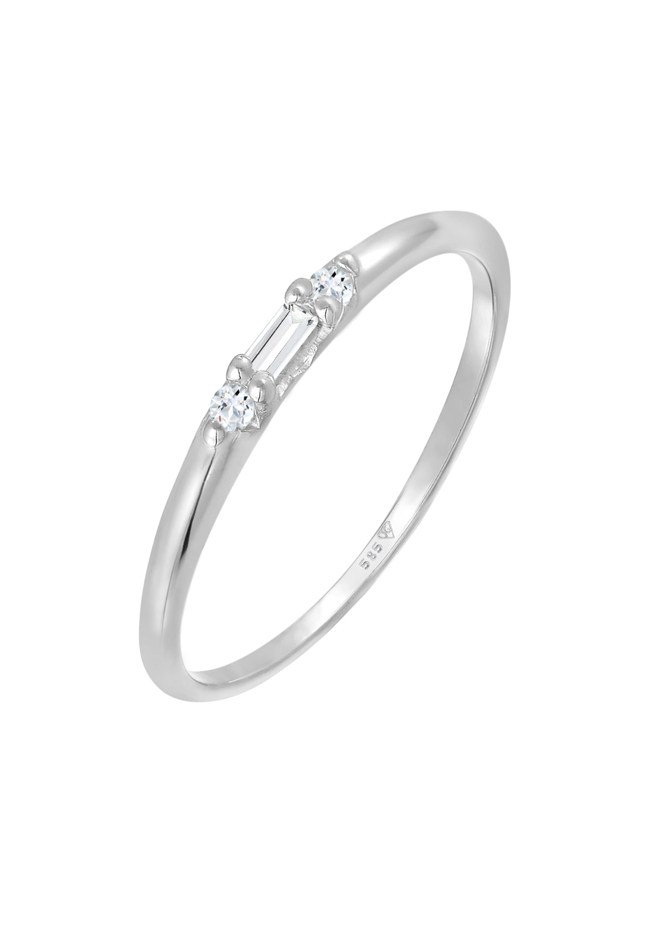 ELLI PREMIUM Ring in Silber: Vorderseite
