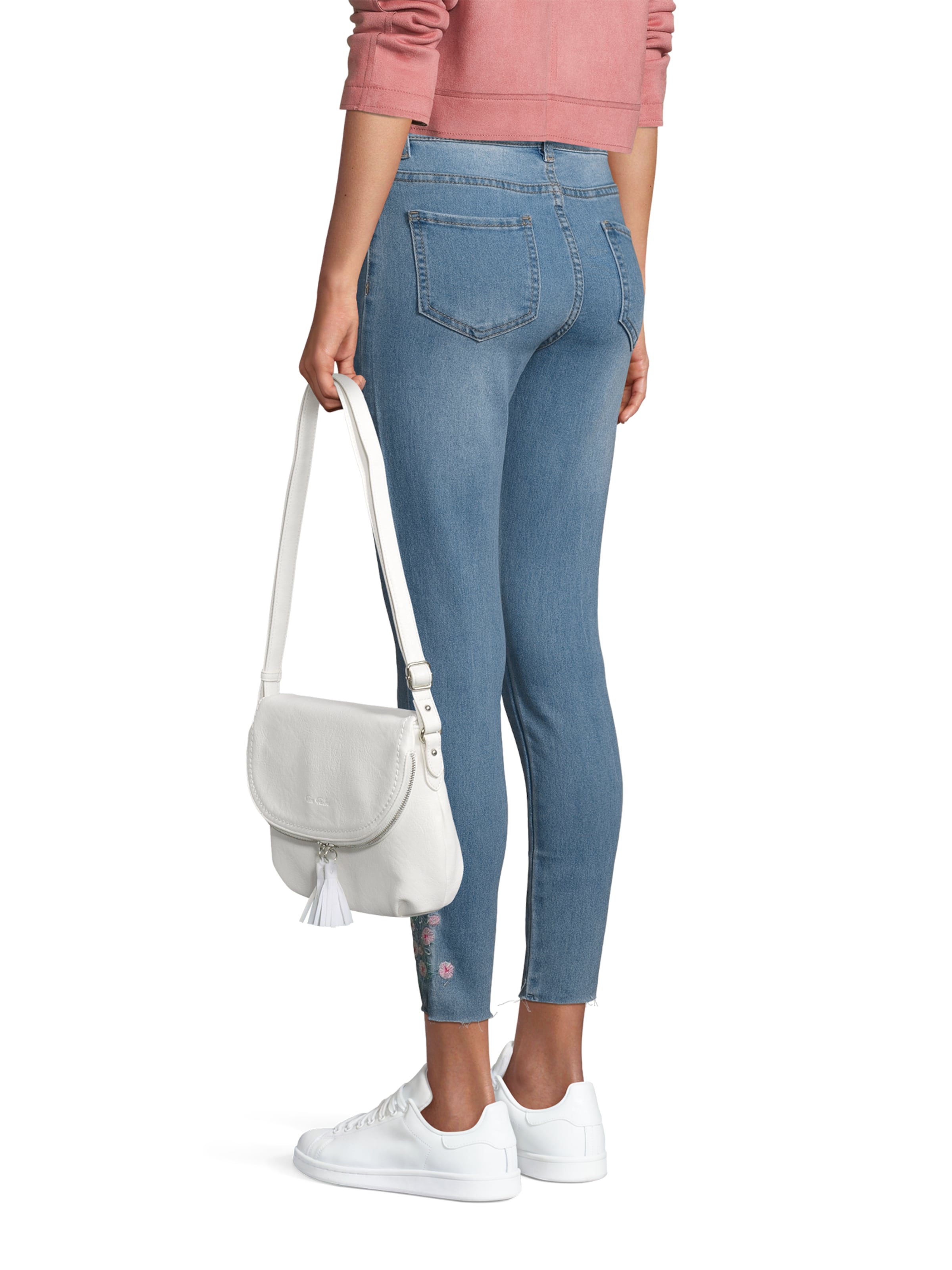 TOM TAILOR Umhängetasche 'Lari' in Weiß: Vorderseite