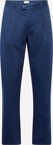 BLEND Regular Pleat-Front Pants in Blue: front