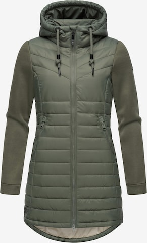 Manteau mi-saison 'Sandrra' Ragwear en vert : devant