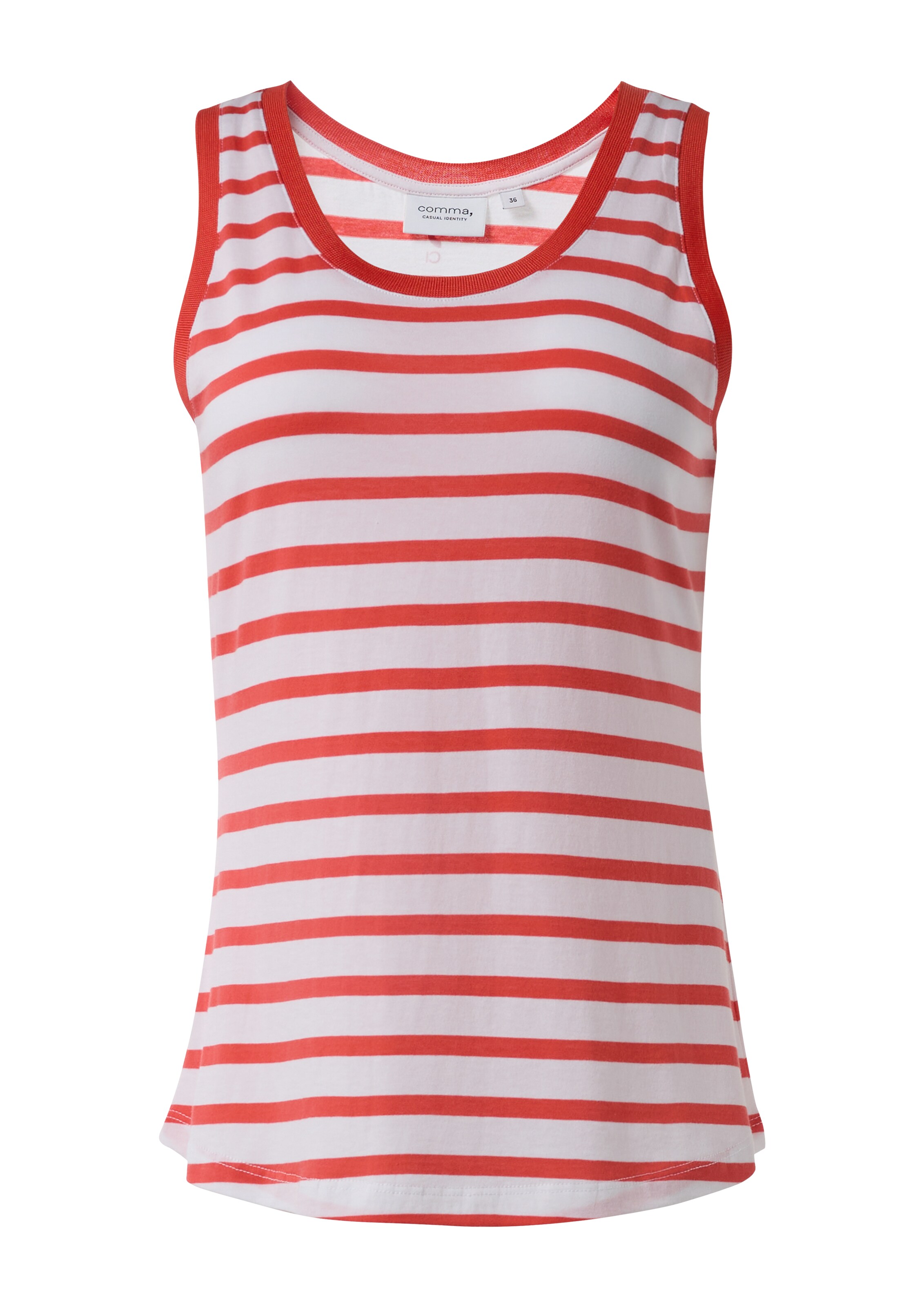 comma casual identity Top in Rot: Vorderseite
