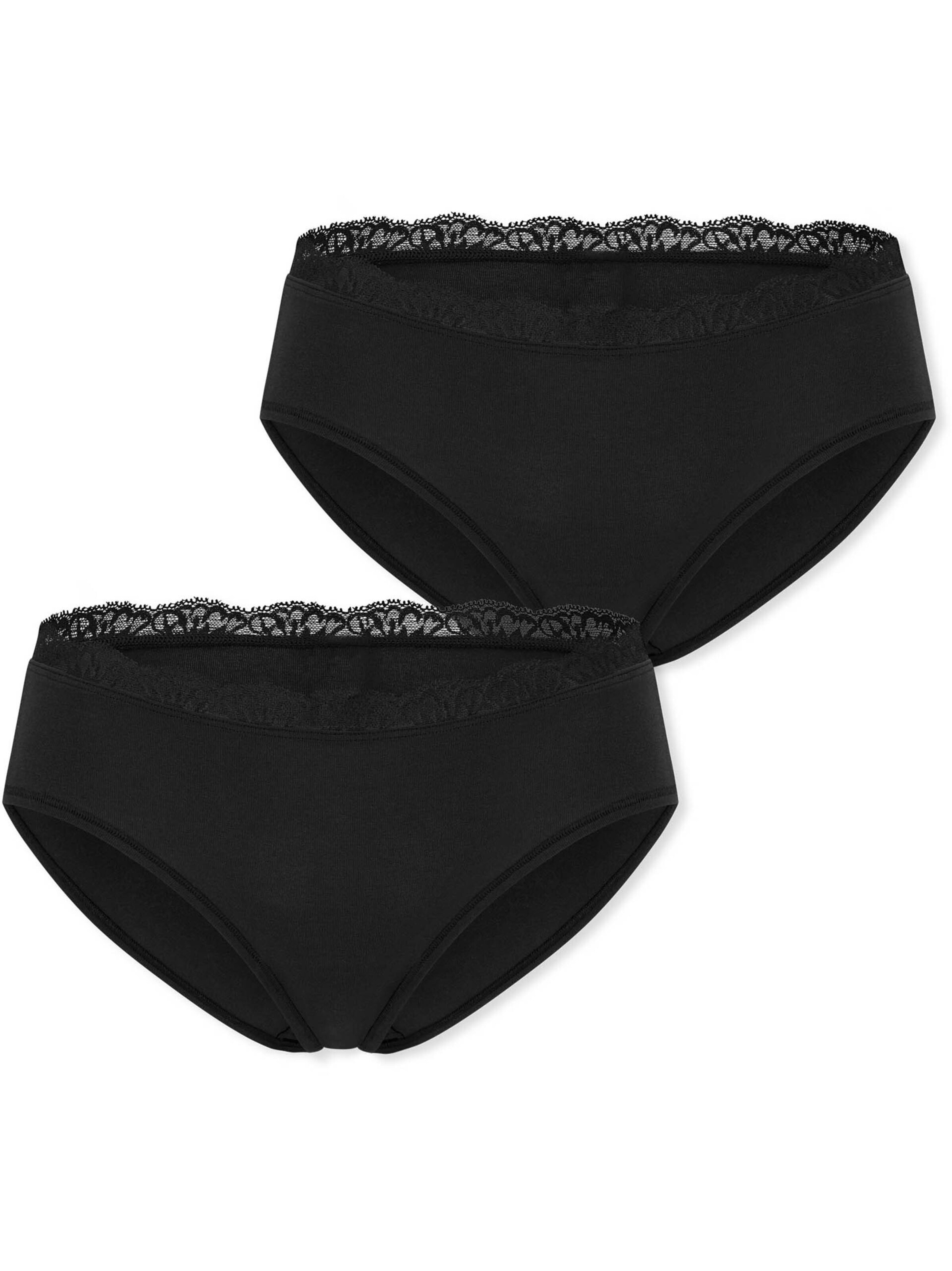 Slip SCHIESSER en noir : devant