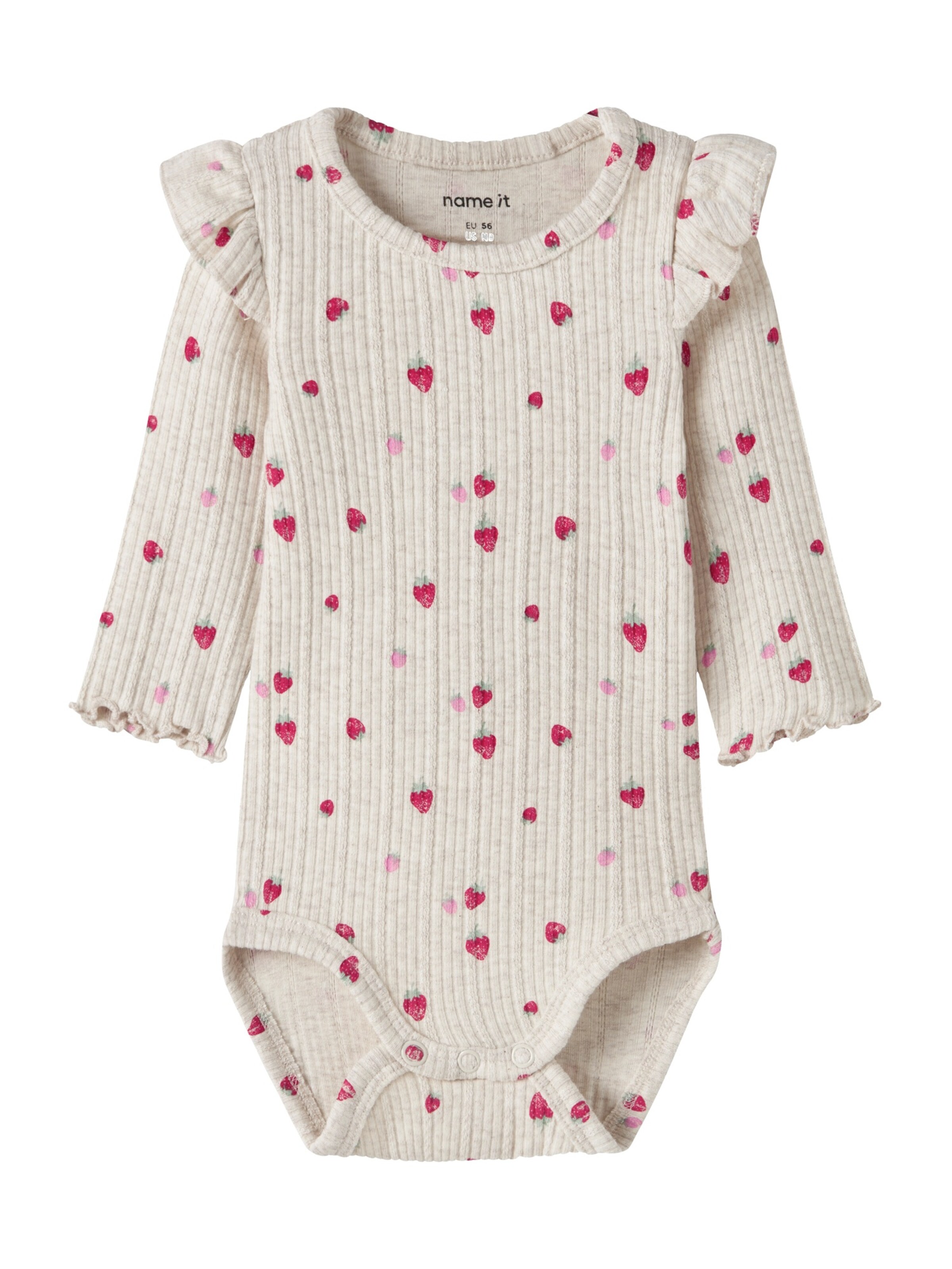 NAME IT - Macacão/Body 'NBFJELLY' em branco: frente