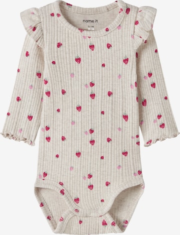 NAME IT - Macacão/Body 'NBFJELLY' em branco: frente
