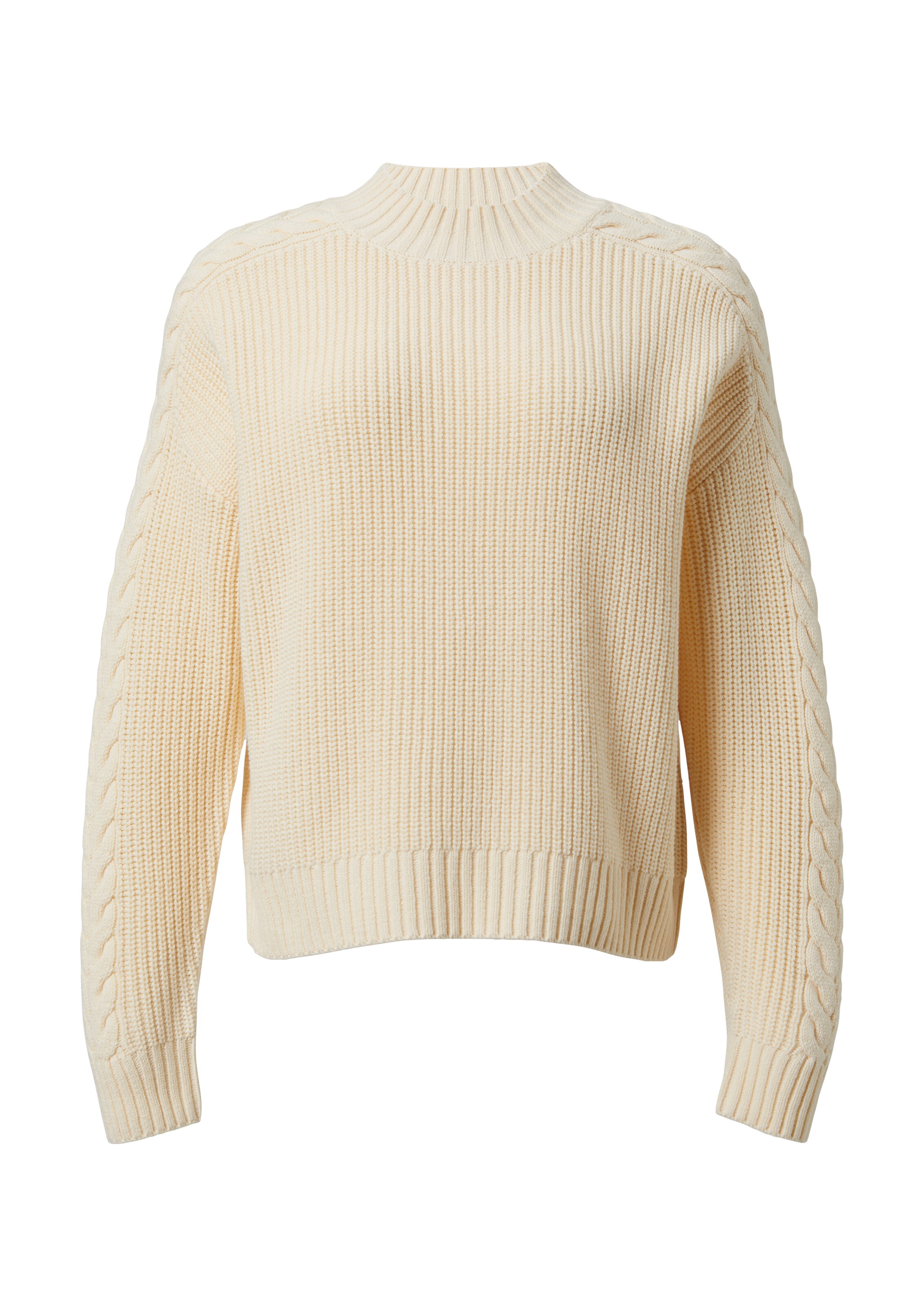 comma casual identity Trui in Beige: voorkant