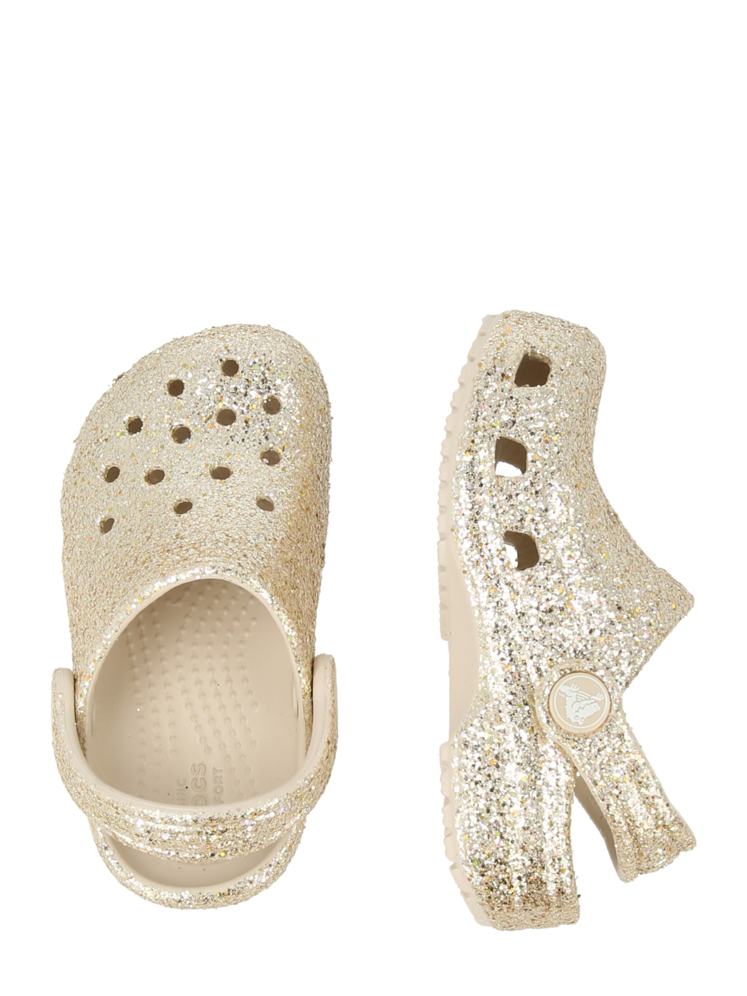 Crocs - Sandália 'Classic' em bege