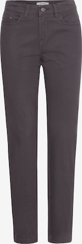 Slimfit Pantaloni chino 'Pisla' di Oxmo in grigio: frontale