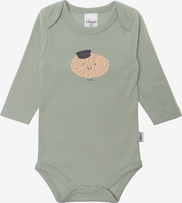 LILIPUT Romper/Bodysuit 'Franzbrötchen' in Green: front