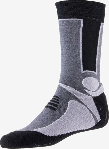 Chaussettes Rohner Socks en gris : devant