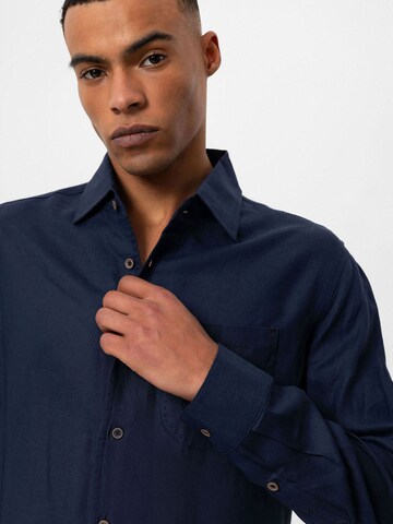 Coupe regular Chemise Antioch en bleu