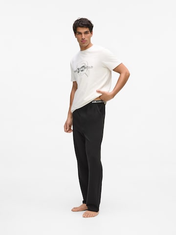 Karl Lagerfeld Pyjama lang 'Ikon' in Beige