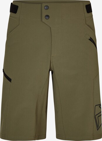 ZIENER Workout Pants 'NONUS X-Function' in Green: front