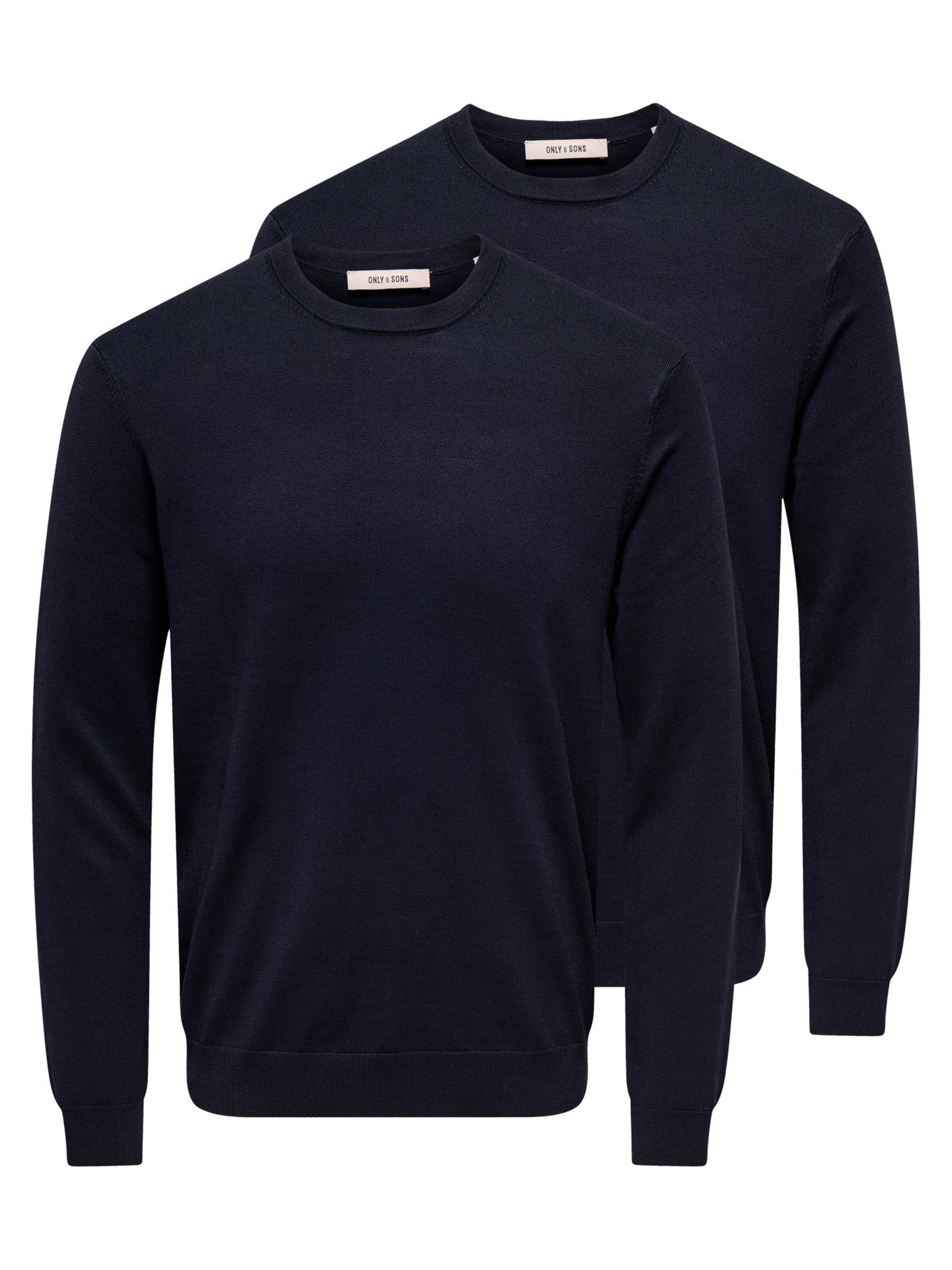 Only & Sons Trui 'Wyler' in S in de kleur Donkerblauw, Productweergave