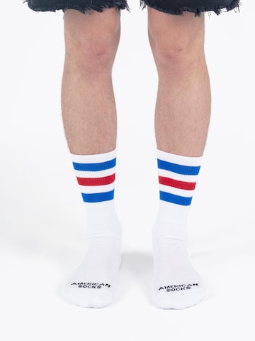 American Socks - Calcetines 'American Pride II - Mid High' en blanco