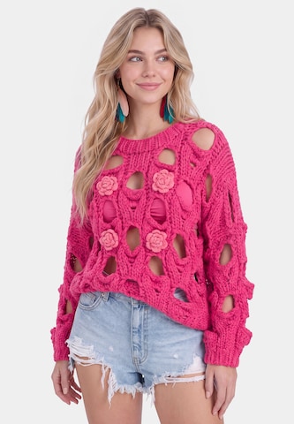 IZIA - Jersey en rosa: frente