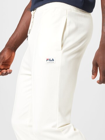 FILA - Tapered Calças 'TREVISO' em branco