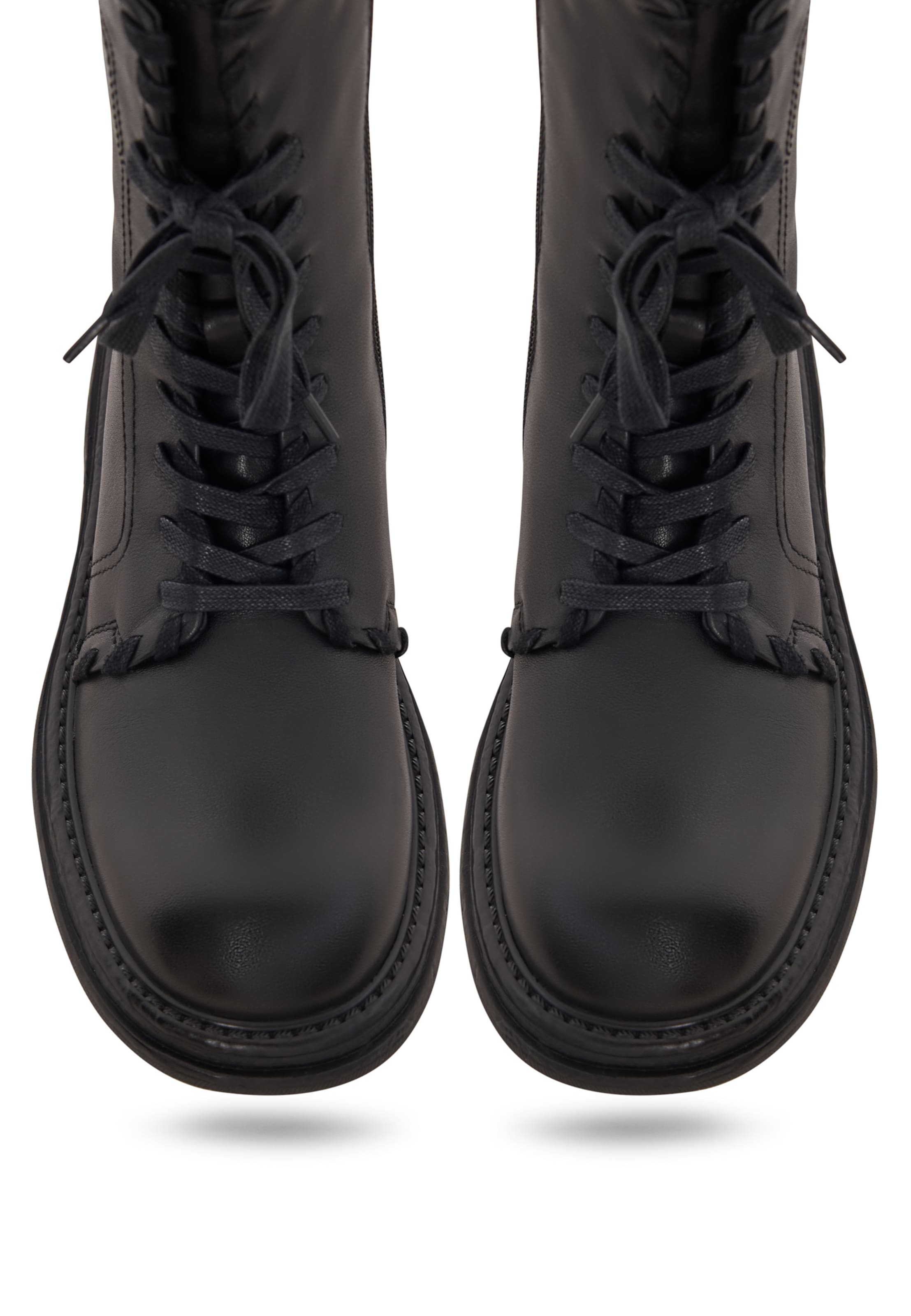 CESARE GASPARI Schnürstiefelette in Schwarz