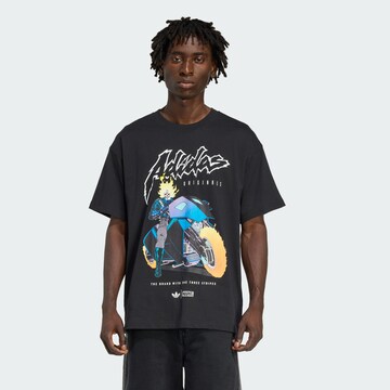 T-Shirt 'Marvel Ghost Rider' ADIDAS ORIGINALS en noir : devant