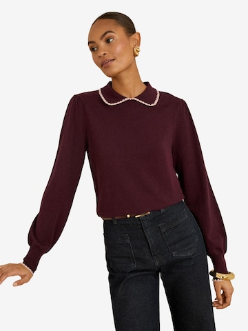 love & roses Pullover in Rot: Vorderseite