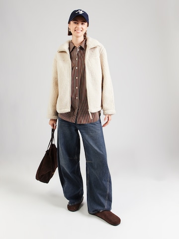 VERO MODA Fleece jacket 'VMKarla' in Beige