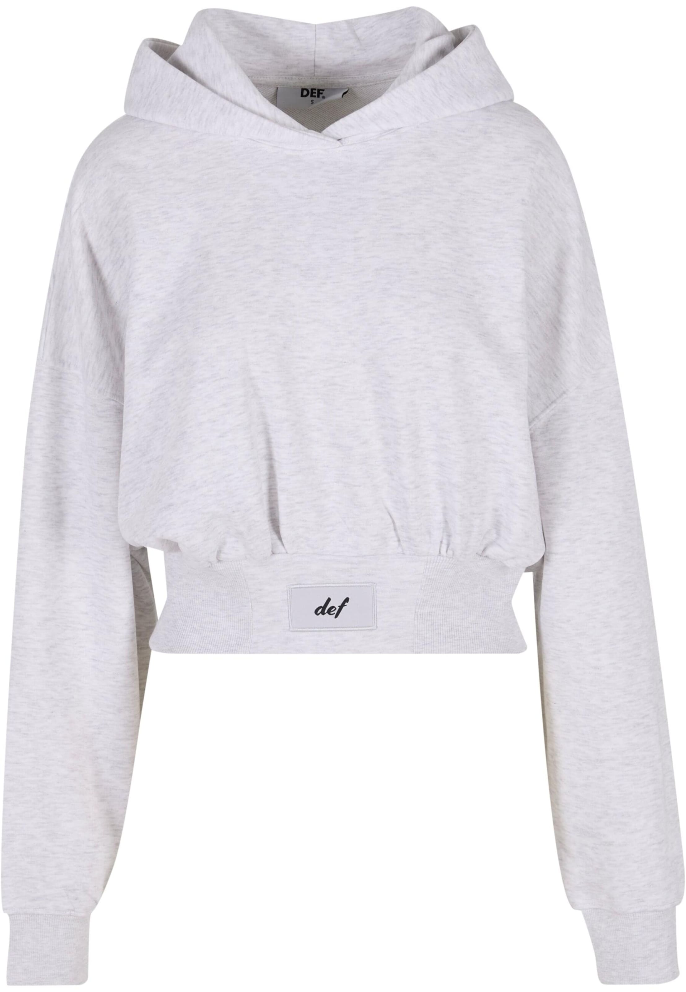 Sweat-shirt DEF en gris : devant
