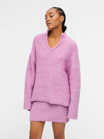 OBJECT Sweater 'Frill' in Purple: front