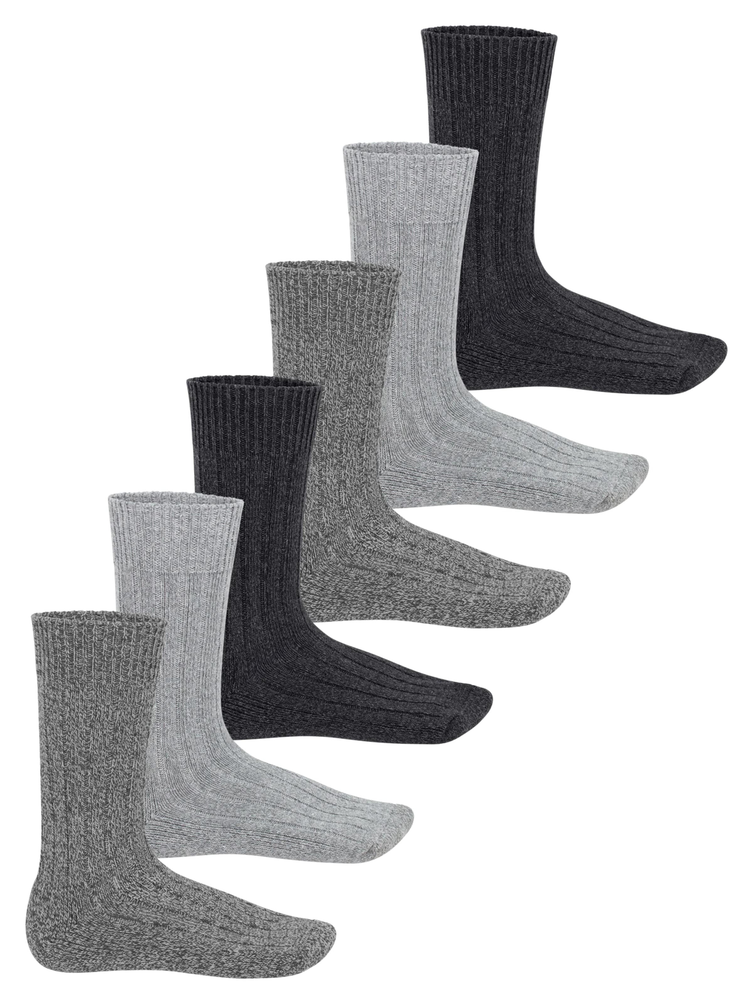 footstar Socks 'Norwegian' in Grey: front