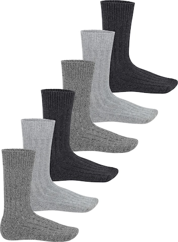 footstar Socks 'Norwegian' in Grey: front