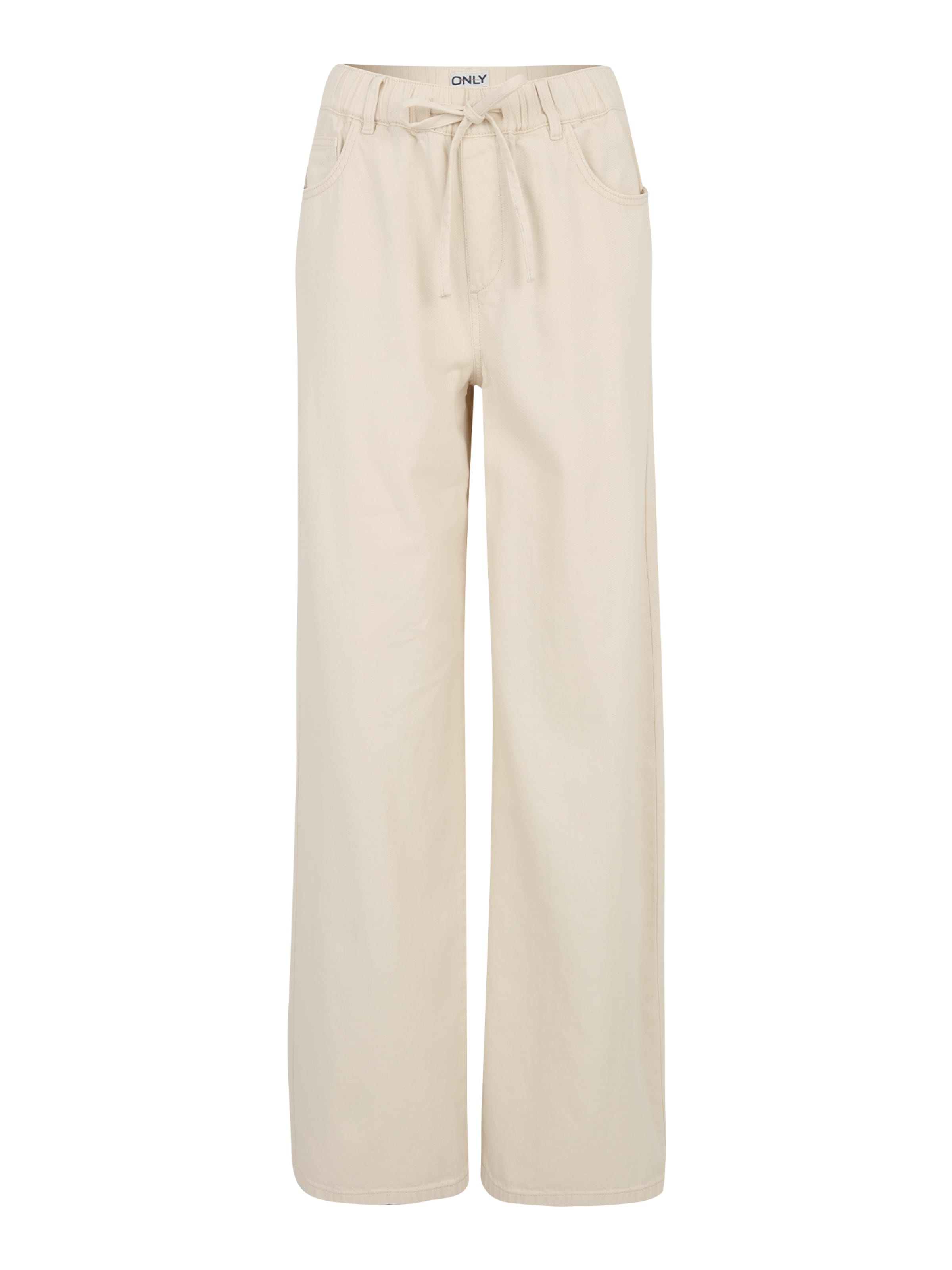 Only Tall Wide leg Παντελόνι σε μπεζ: μπροστά